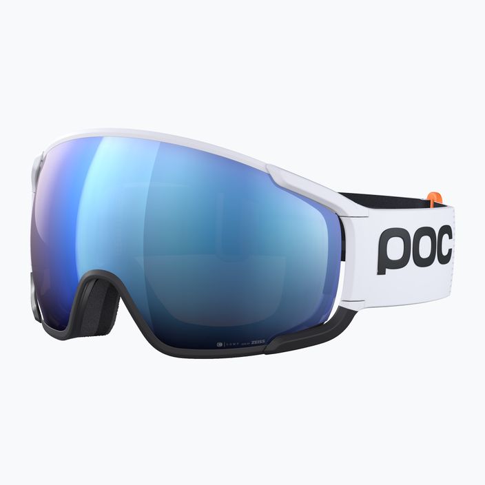 POC Zonula Race hydrogen balti/juodi/iš dalies mėlyni slidinėjimo akiniai
