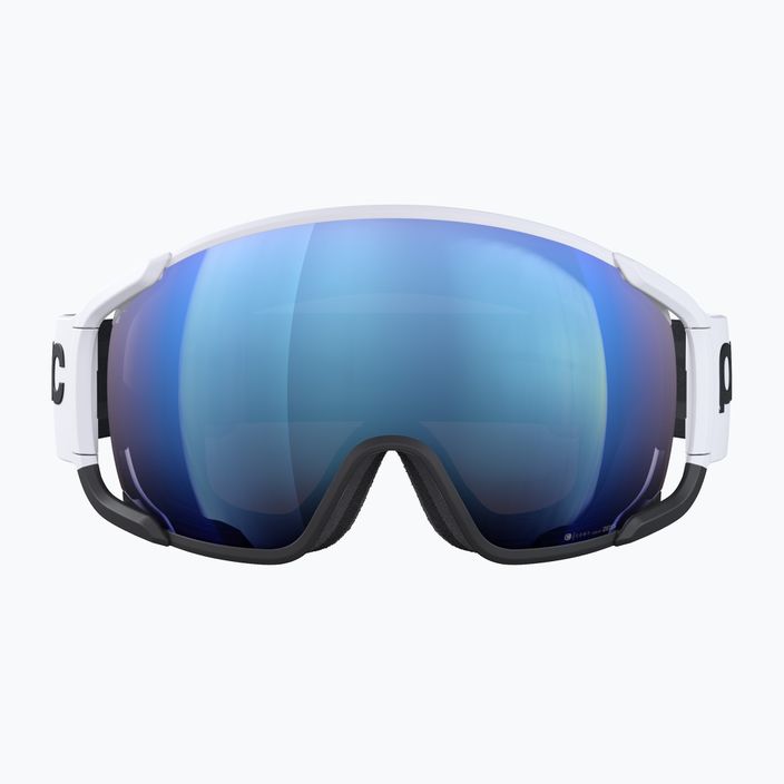 POC Zonula Race hydrogen balti/juodi/iš dalies mėlyni slidinėjimo akiniai 2