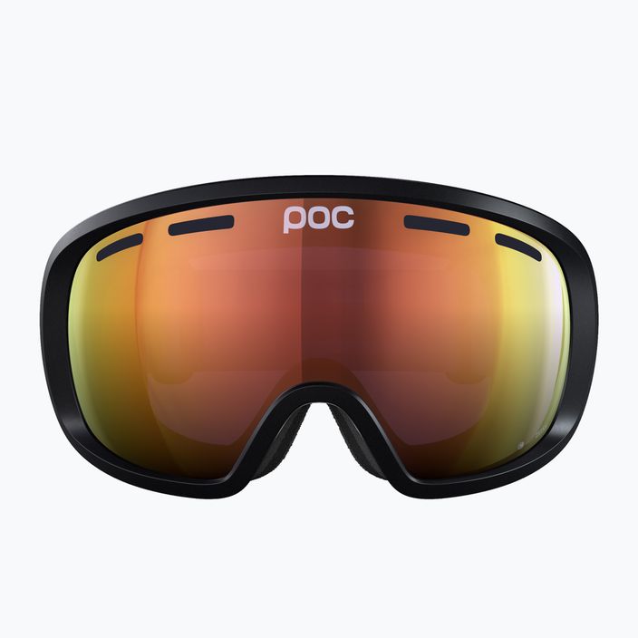 POC Fovea urano juodos/iš dalies saulėtos oranžinės spalvos slidinėjimo akiniai 4
