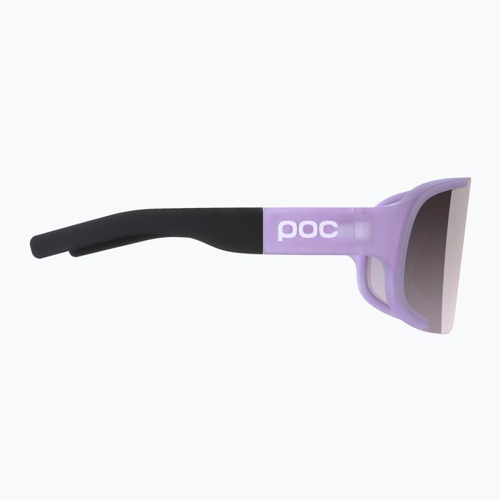 POC Aspire purpuriniai kvarciniai permatomi / skaidrūs kelių sidabro spalvos dviratininkų akiniai 4