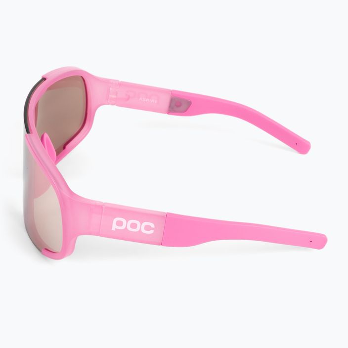 POC Aspire dviratininkų akiniai actinium pink translucent/clarity trail silver 4