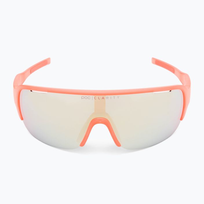 POC Do Half Blade fluorescencinės oranžinės spalvos permatomi dviratininkų akiniai 3