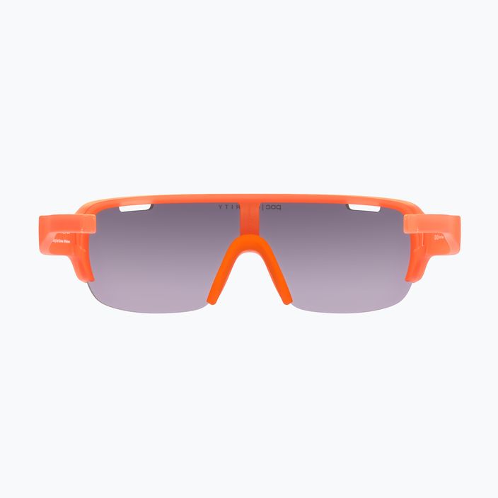 POC Do Half Blade fluorescencinės oranžinės spalvos permatomi dviratininkų akiniai 7