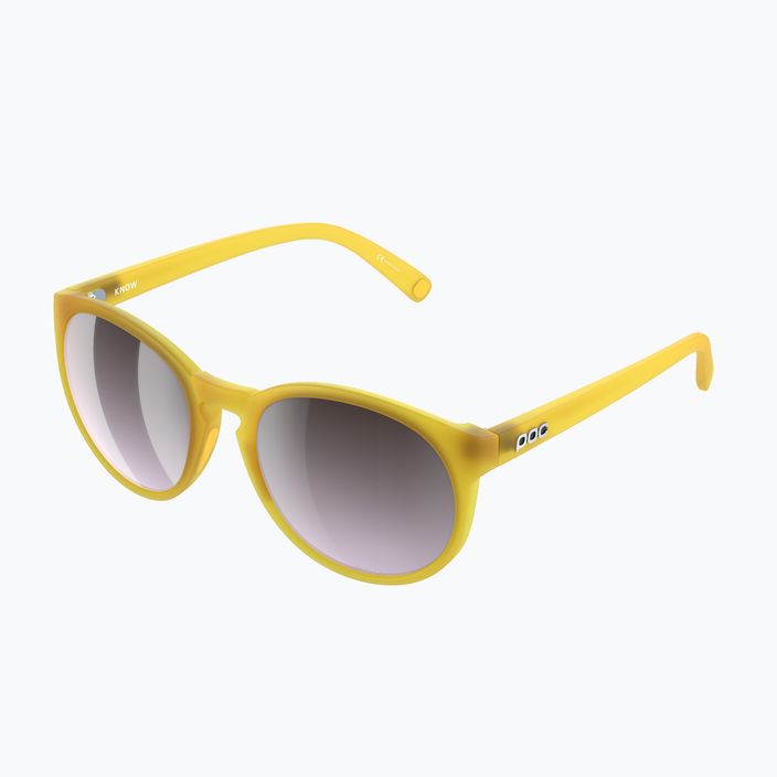 POC Know aventurino geltonos spalvos permatomi / skaidrūs sidabriniai akiniai nuo saulės 5