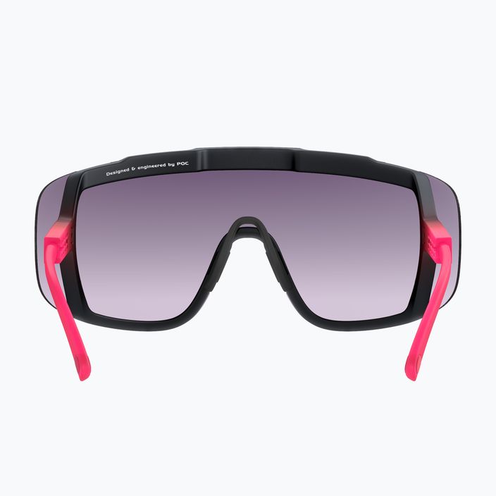 POC Devour fluo rožinės/uranio juodos spalvos peršviečiami/clarity kelių aukso spalvos dviračių akiniai 8