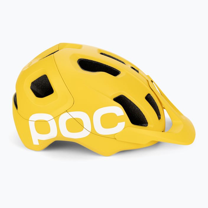 POC Axion Race MIPS dviratininko šalmas aventurino geltonas matinis 3