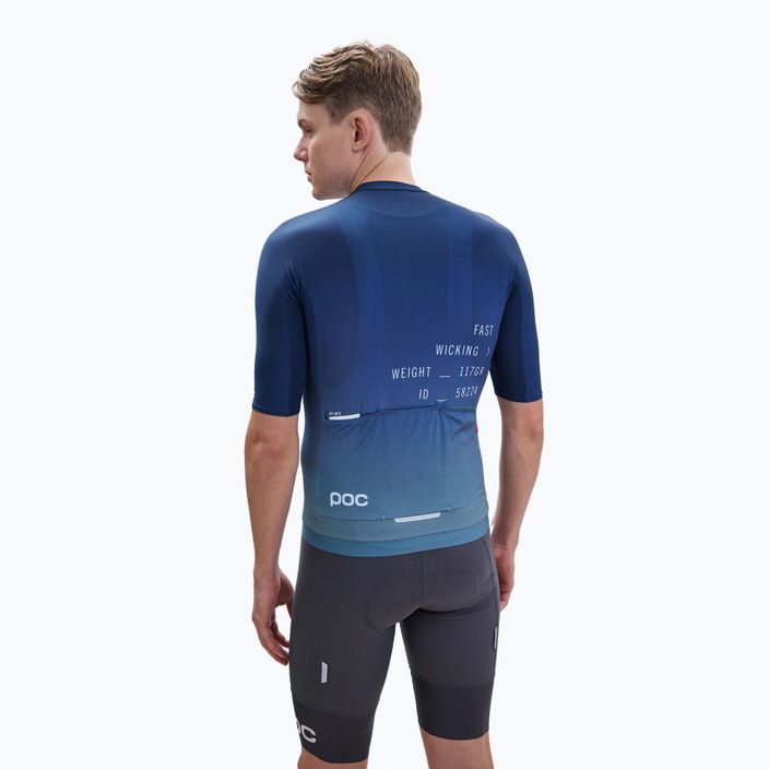 Vyriški POC Pristine Print gradientiniai dviratininkų marškinėliai turmaline navy 3