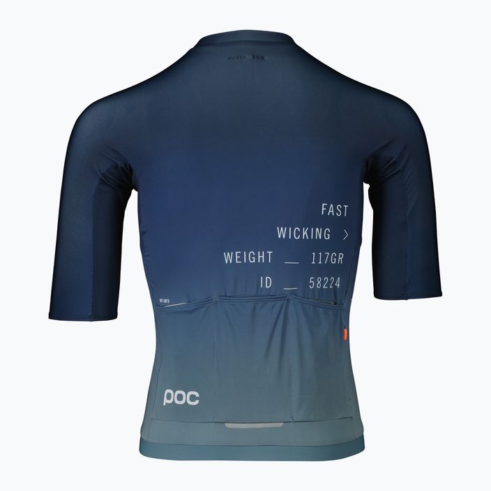 Vyriški POC Pristine Print gradientiniai dviratininkų marškinėliai turmaline navy 6