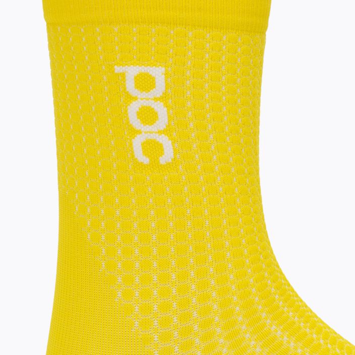 POC Essential Road vaikiškos dviratininkų kojinės aventurino geltonos spalvos 3