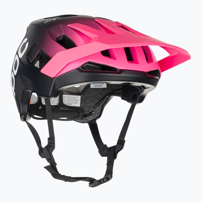 POC Kortal Race MIPS fluorescencinės rožinės/uranio juodos spalvos matinis dviratininko šalmas