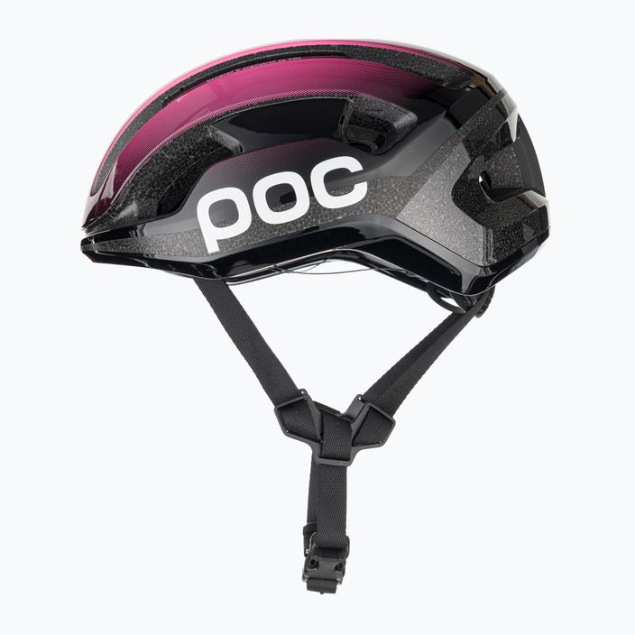 POC Omne Lite fluorescencinės rožinės/urano juodos spalvos dviratininko šalmas 5