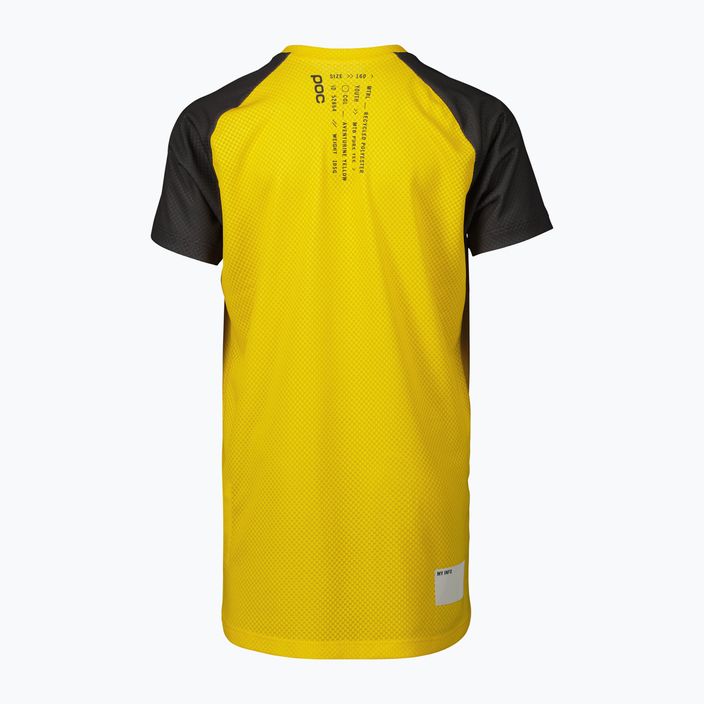 POC Essential MTB vaikiški dviratininkų marškinėliai aventurine yellow/sylvanite grey 2