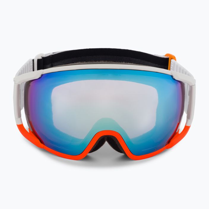 POC Zonula Clarity Comp slidinėjimo akiniai balti/fluorescencinė oranžinė/spectris blue 2