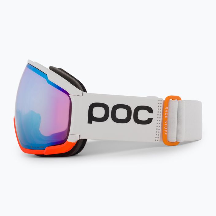 POC Zonula Clarity Comp slidinėjimo akiniai balti/fluorescencinė oranžinė/spectris blue 4