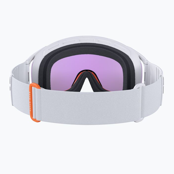 POC Zonula Clarity Comp slidinėjimo akiniai balti/fluorescencinė oranžinė/spectris blue 8