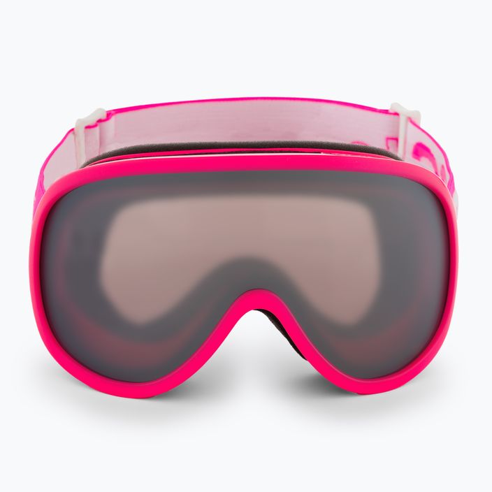 POC POCito Retina fluorescencinės rožinės spalvos / skaidrumo pocito vaikiški slidinėjimo akiniai 2