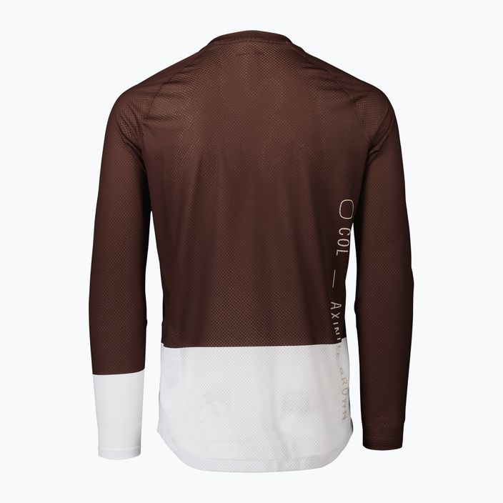 Moteriški dviračių marškinėliai ilgomis rankovėmis POC MTB Pure axinite brown/hydrogen white 2
