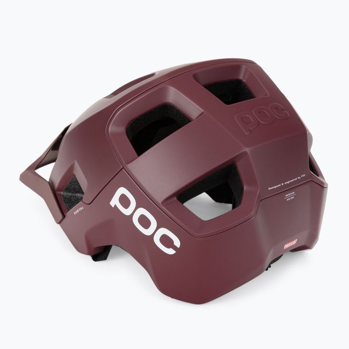 POC dviratininko šalmas Kortal garnet red matinis 4