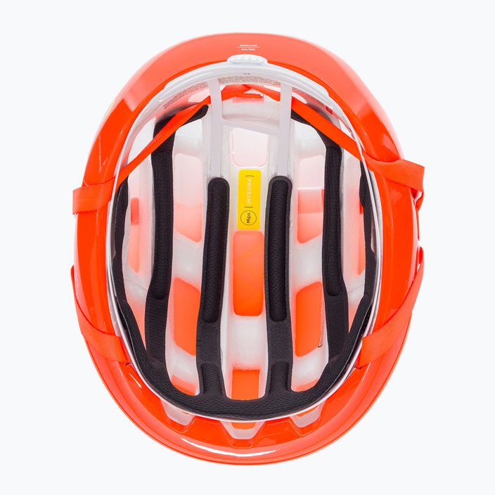 POC Ventral Tempus MIPS fluorescencinės oranžinės spalvos avip dviračių šalmas 6