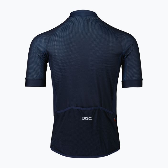 Vyriški dviratininko marškinėliai POC Essential Road Logo turmaline navy 7