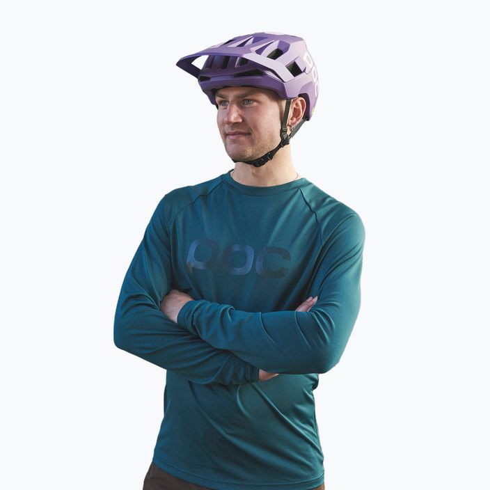 Vyriški dviračių marškinėliai POC Reform Enduro Jersey dioptase blue