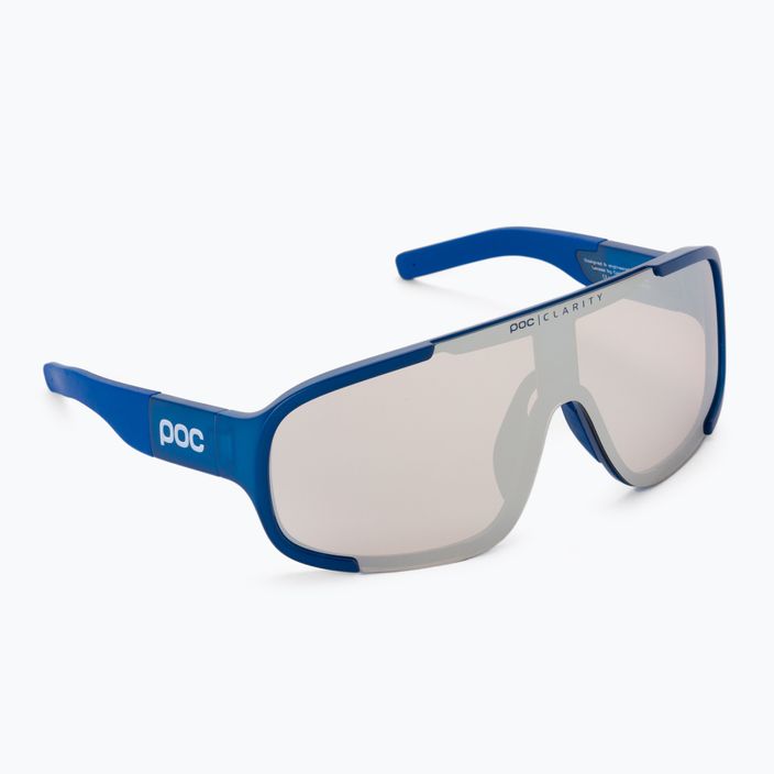 POC Aspire opal blue translucent/clarity trail silver dviračių akiniai