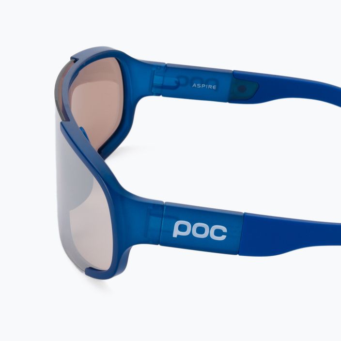 POC Aspire opal blue translucent/clarity trail silver dviračių akiniai 4