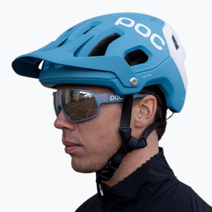 POC Crave opal blue translucent/clarity trail silver dviračių akiniai 7