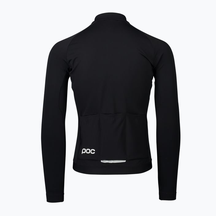 Vyriški dviračių marškinėliai su ilgomis rankovėmis POC Ambient Thermal Jersey uranium black 7
