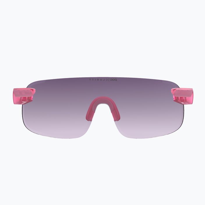 POC Elicit actinium pink peršviečiami / skaidrūs kelių sidabro spalvos dviračių akiniai 3