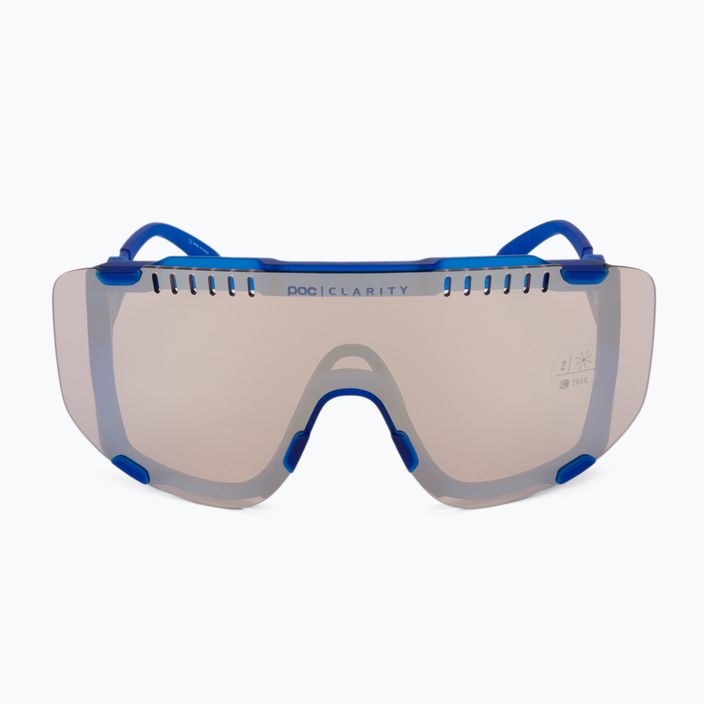POC Devour opal blue translucent/clarity trail silver dviračių akiniai 4