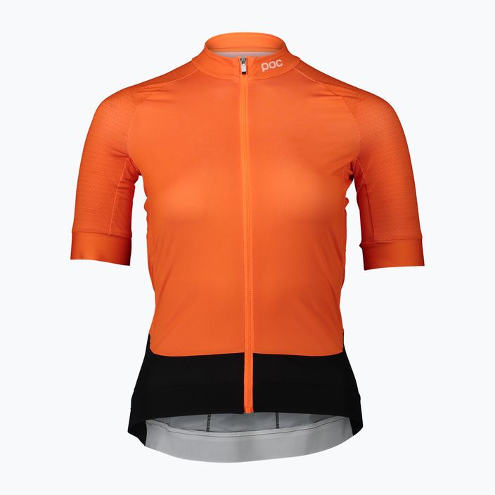 Moteriški dviratininkių marškinėliai POC Essential Road zink orange 6
