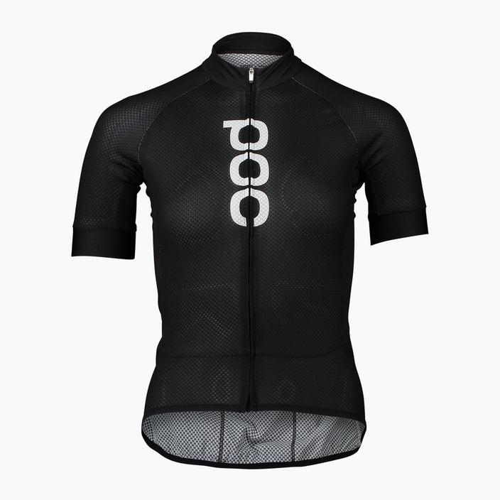 Moteriški dviračių marškinėliai POC Essential Road Logo uranium black