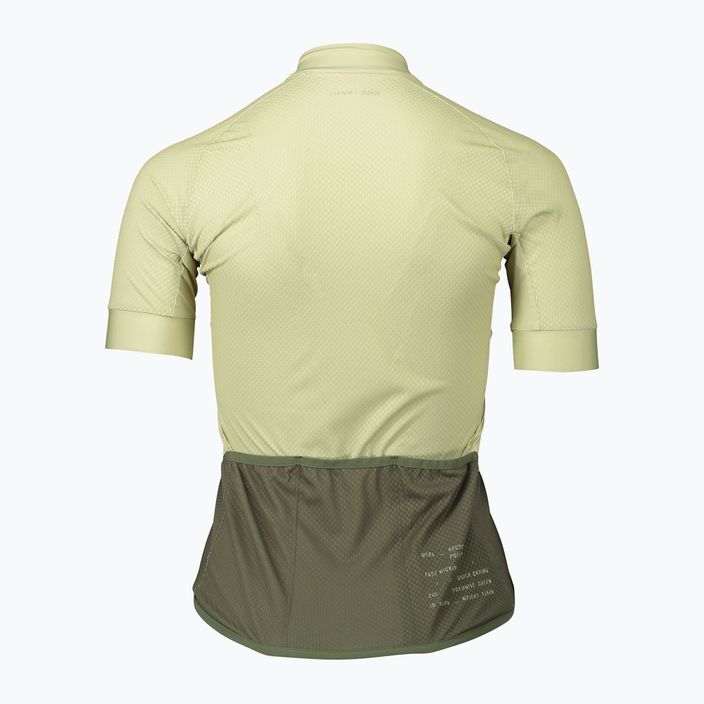 Moteriški dviračių marškinėliai POC Essential Road Logo prehnite green/epidote green 6