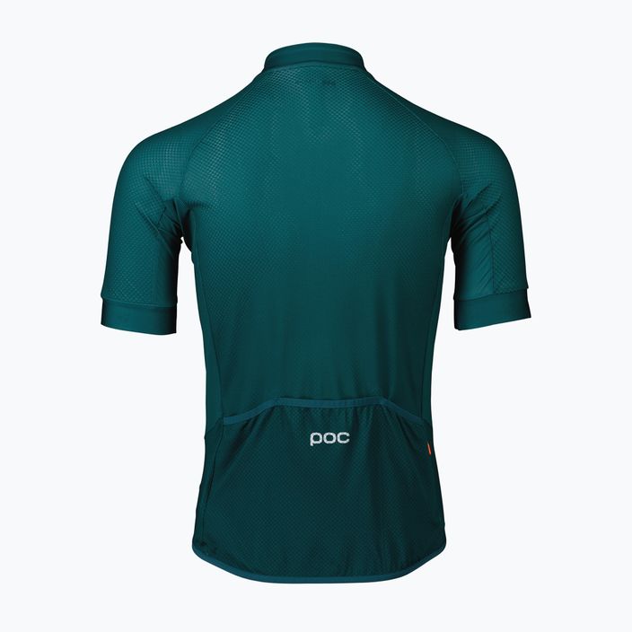 Vyriški dviratininko marškinėliai POC Essential Road Logo dioptase blue 3