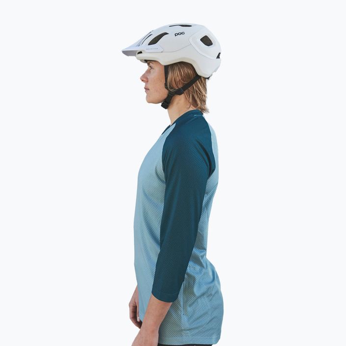 Moteriški dviratininkų marškinėliai POC MTB Pure 3/4 lt dioptase blue/dioptase blue 3