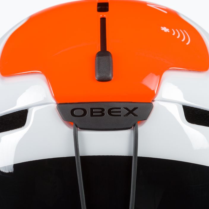POC Obex BC MIPS slidinėjimo šalmas hydrogen white/fluorescent orange avip 6