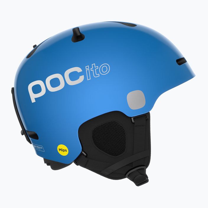 Vaikiškas slidinėjimo šalmas POC POCito Fornix MIPS fluorescencinės mėlynos spalvos 11