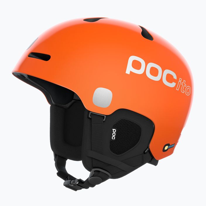 Vaikiškas slidinėjimo šalmas POC POCito Fornix MIPS fluorescencinės oranžinės spalvos 9