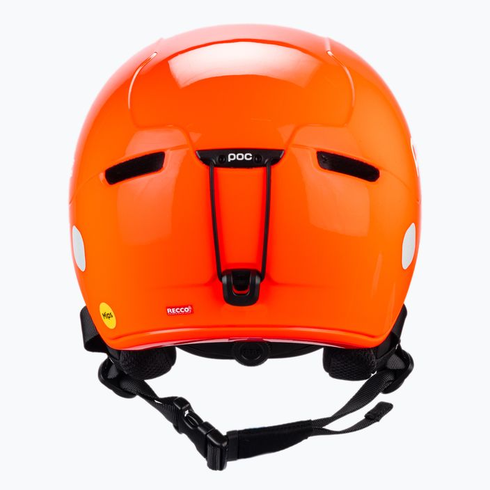 Vaikiškas slidinėjimo šalmas POC POCito Obex MIPS fluorescencinės oranžinės spalvos 3