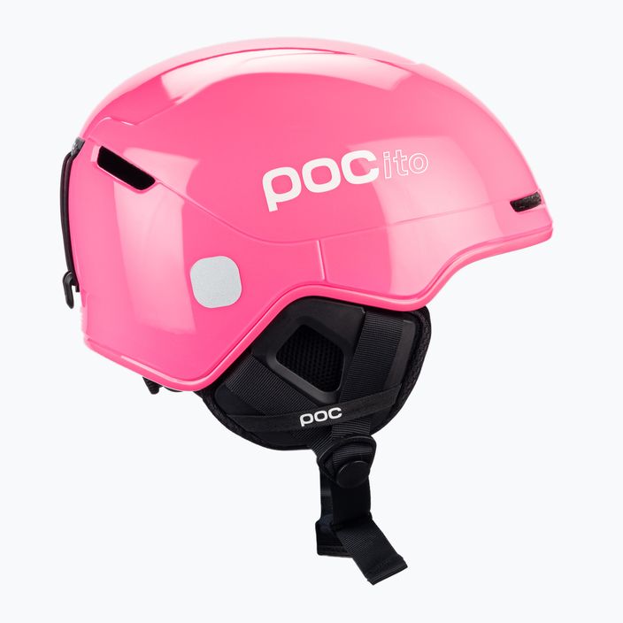 Vaikiškas slidinėjimo šalmas POC POCito Obex MIPS fluorescencinės rožinės spalvos 4
