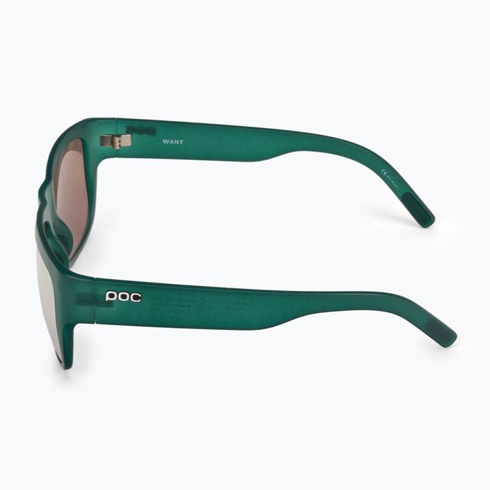 POC Want moldanite žaliai/rudai/sidabriniai veidrodiniai akiniai nuo saulės 4