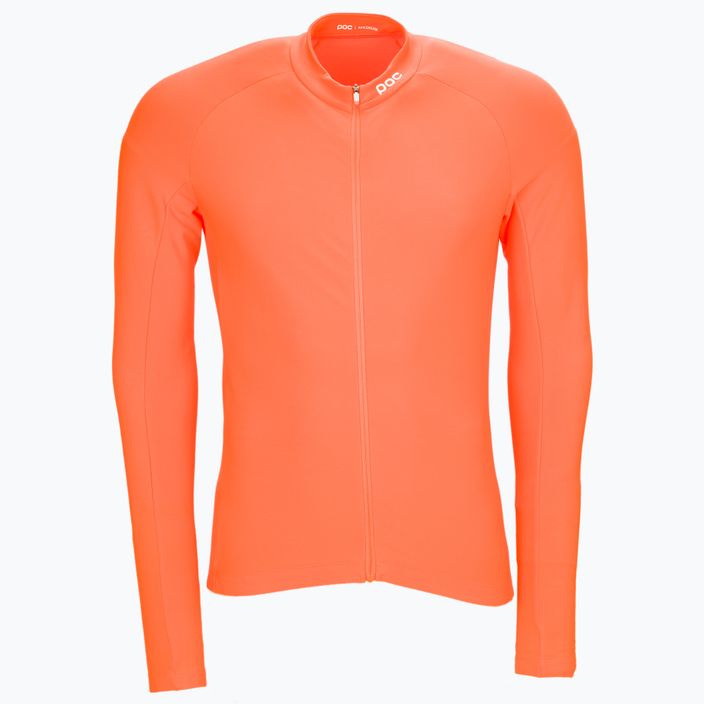 Vyriški dviračių marškinėliai ilgomis rankovėmis POC Radiant Jersey zink orange 6