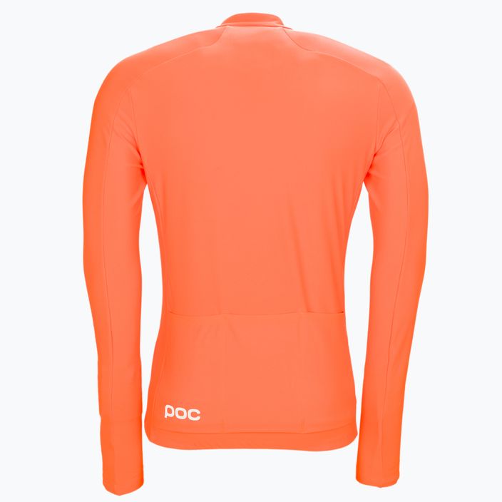 Vyriški dviračių marškinėliai ilgomis rankovėmis POC Radiant Jersey zink orange 7