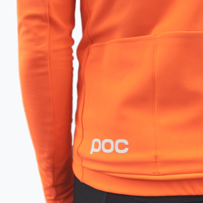 Vyriški dviračių marškinėliai ilgomis rankovėmis POC Radiant Jersey zink orange 4