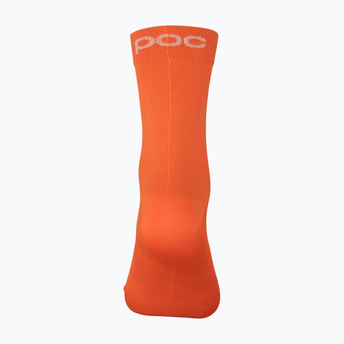 POC Fluo Mid fluorescencinės oranžinės dviratininkų kojinės 5