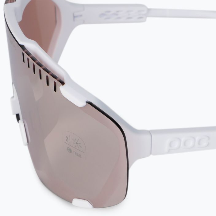 POC Devour hydrogen white/clarity trail silver dviračių akiniai 6