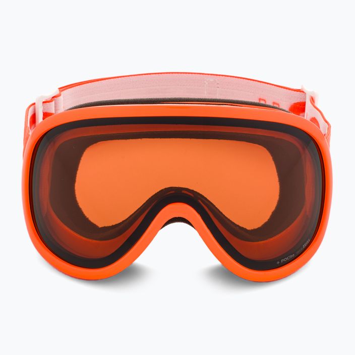 POC POCito Retina fluorescencinės oranžinės spalvos vaikiški slidinėjimo akiniai 2