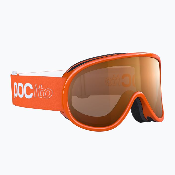 POC POCito Retina fluorescencinės oranžinės spalvos vaikiški slidinėjimo akiniai 7