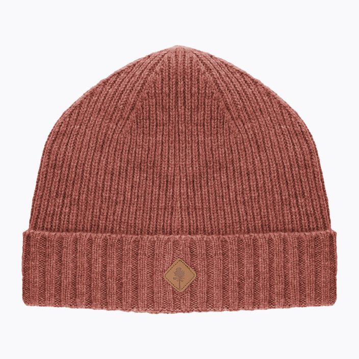 "Pinewood" megzta vilna rusty pink mel žieminė kepurė 5